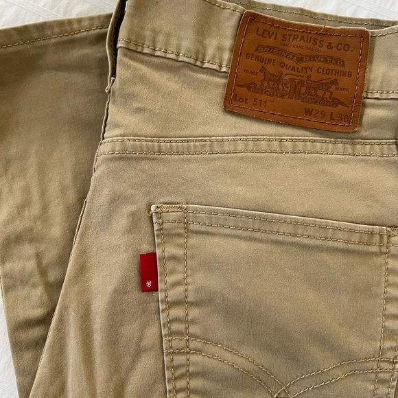 Levi’s Premium 511 in Sand cotton twill 29x30 - Picture 2 of 3